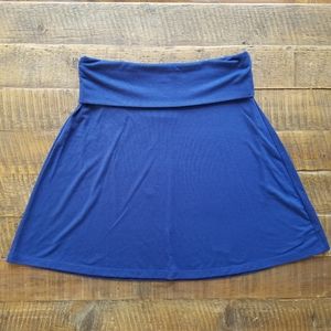 NWOT Old Navy Blue Foldover Skirt
